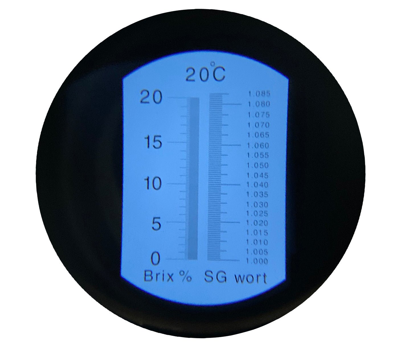 Beer Brewing Refractometer 0-20% Brix Scale with ATC - Essential Tool for Homebrewers & Craft Beer Makers | Perfect for Wort Gravity Measurement & Fermentation Monitoring
