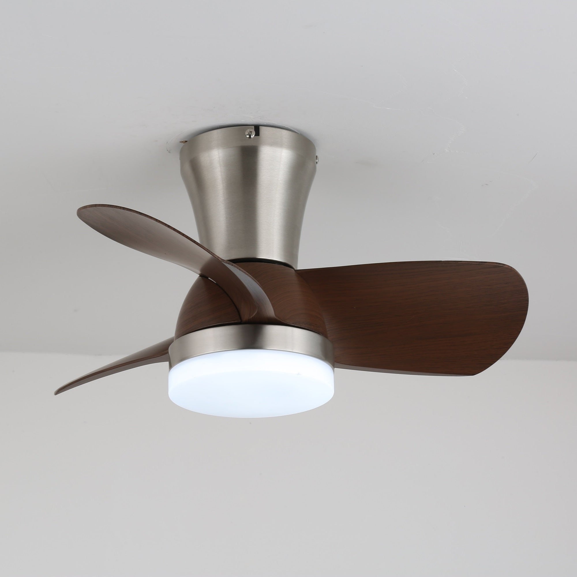 Aero Echo Ceiling Fan Light with Remote Control - Energy Efficient LED Light Kit - Perfect for Bedroom, Living Room & Patio