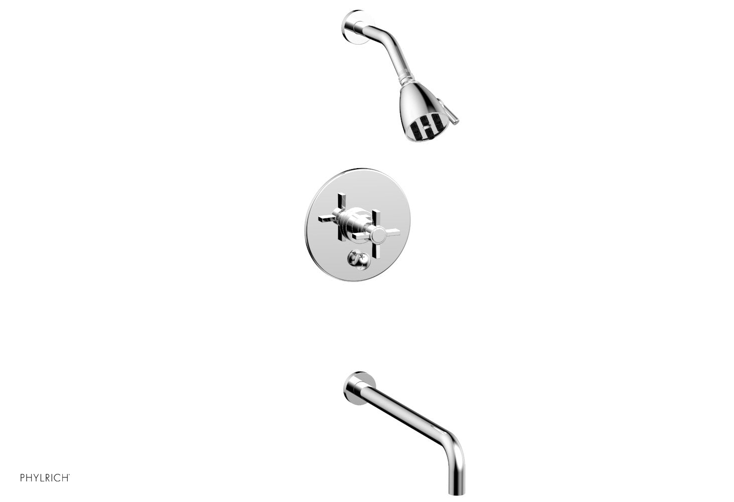 BASIC Pressure Balance Tub and Shower Faucet Set - 14