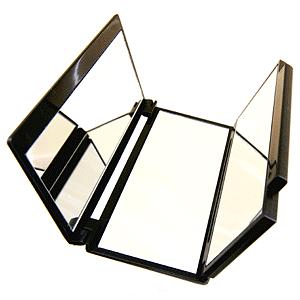 360° Rotating Three-Way Makeup Mirror with Lights - Perfect for Eye Makeup, Contouring & Beauty Routines - Vanity Mirror for Bedroom & Dressing Room (Model HC1441)