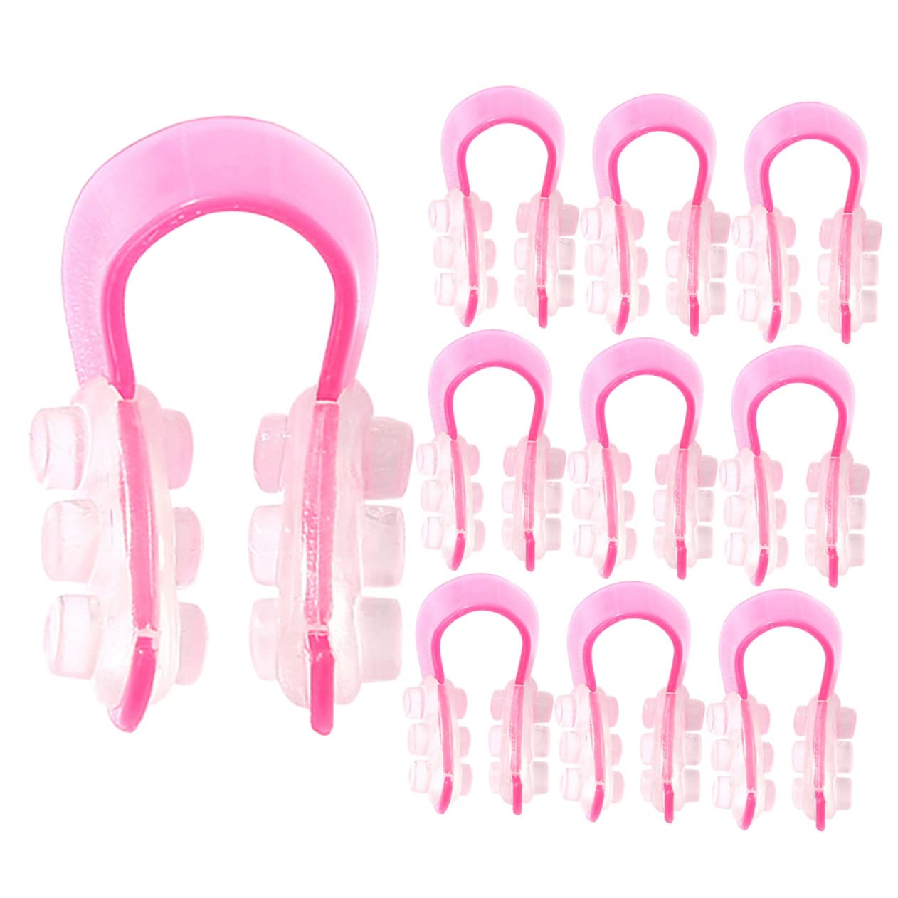 FRCOLOR 10Pcs Nose Clips - U Shaped Nose Shaper for Slimming & Lifting - Beauty Tools for Men & Women - Perfect for Nose Reshaping, Makeup Application & Facial Massage