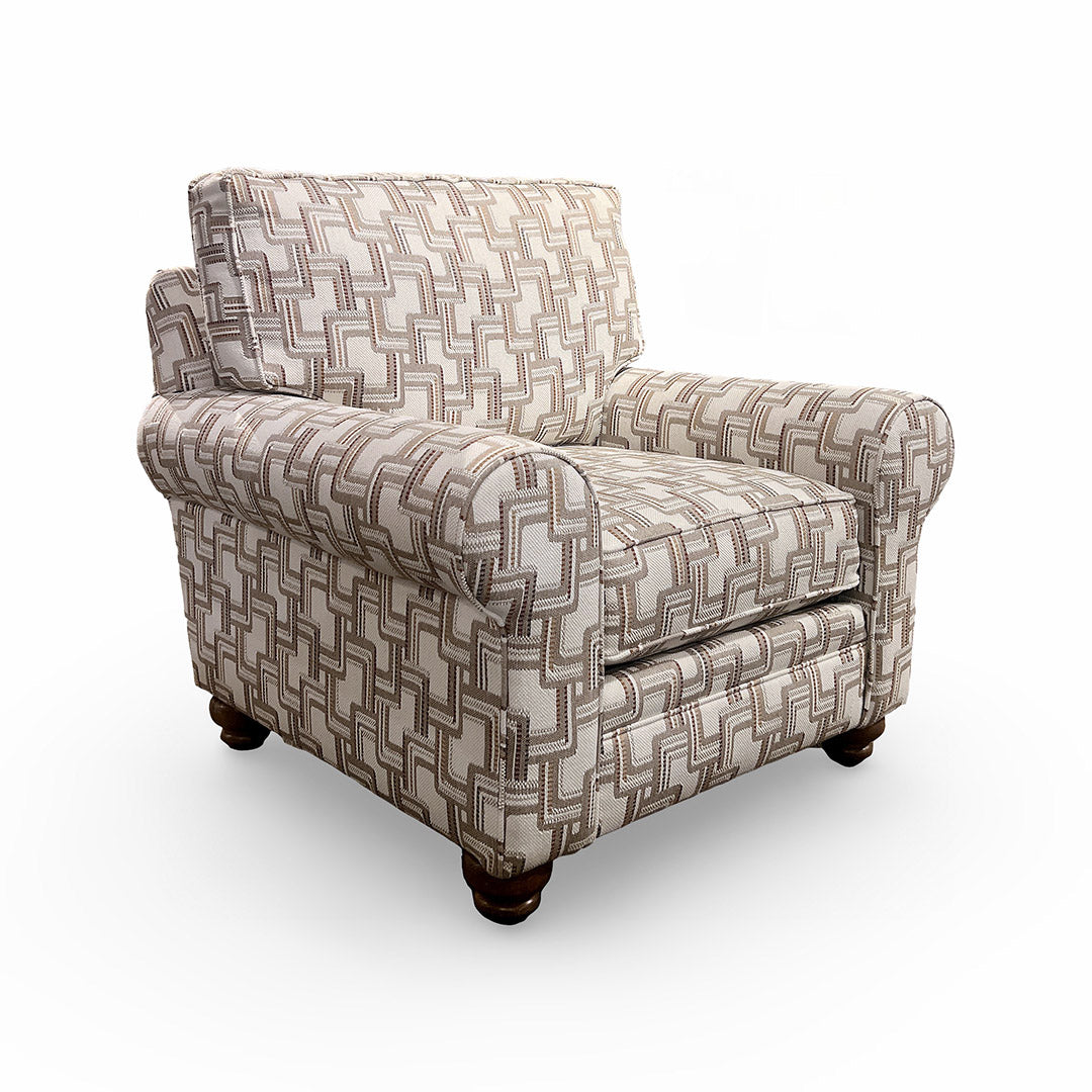 Lisa Suite Chair - Modern Accent Chair for Living Room, Bedroom & Office - Stylish Upholstered Armchair with Comfortable Cushions - Perfect for Relaxing, Reading & Decorating