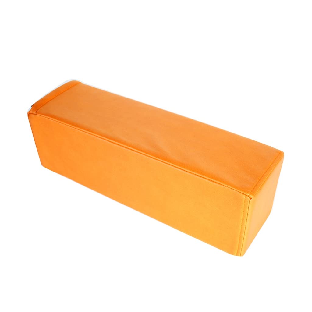 Orange Bed Gap Filler Pillow - 10x10x120cm Headboard Cushion Pad for Mattress Bridge Gap, Sofa Support & Bed Frame Alignment | Perfect for Guest Beds, Daybeds & Sectional Couches