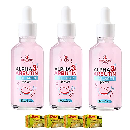 50ml Collagen Booster Serum with Alpha Arbutin - Anti-Aging, Firming & Brightening Face Treatment for Radiant Skin | Fast DHL Shipping | 3-Pack Bundle by Beautygoodshop | Perfect for Nighttime Skincare Routine & Daily Anti-Wrinkle Care