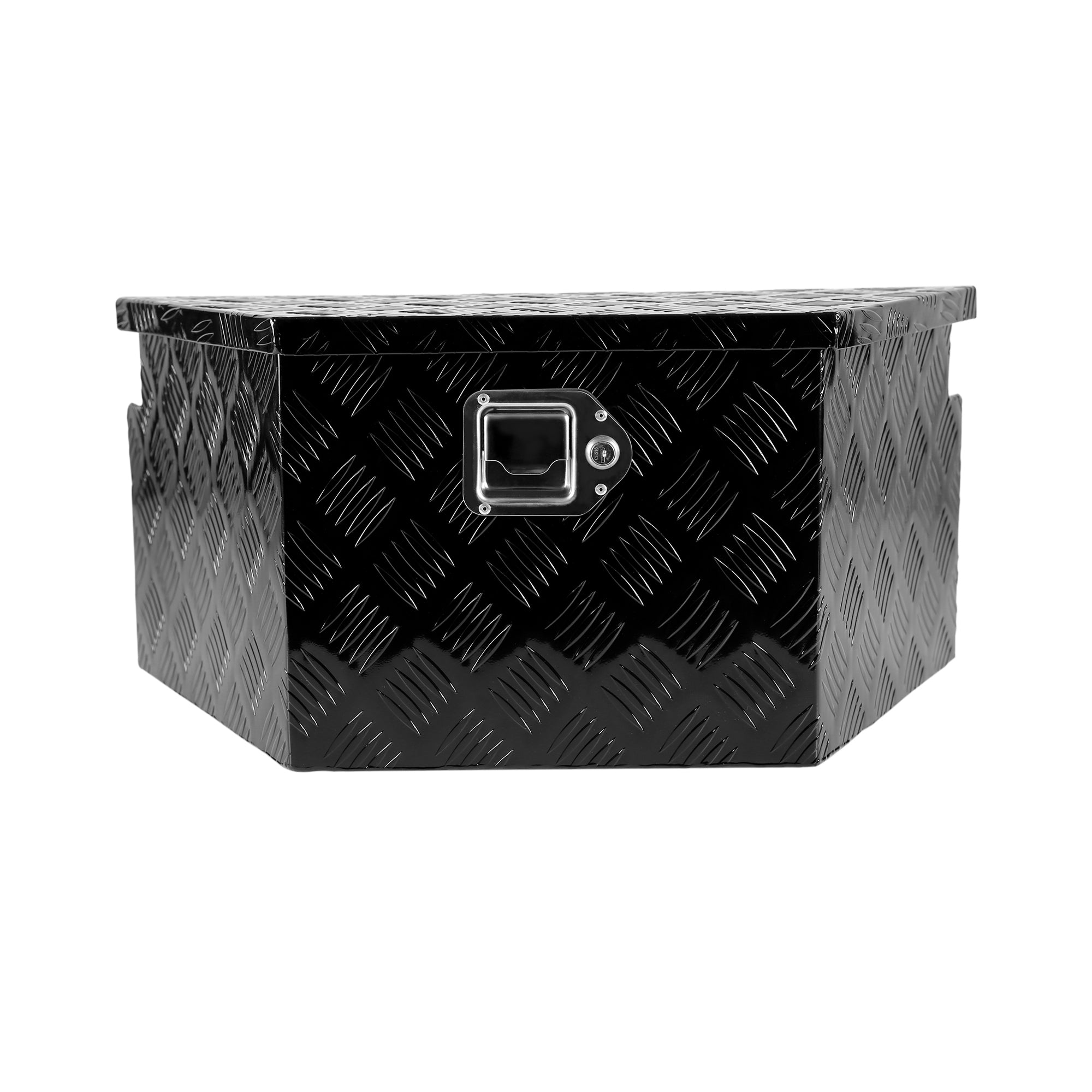 26 Inch Aluminum Tool Box with Lock - Waterproof Pickup Truck Bed Storage Organizer for RV Trailer & Tongue Box (26.2