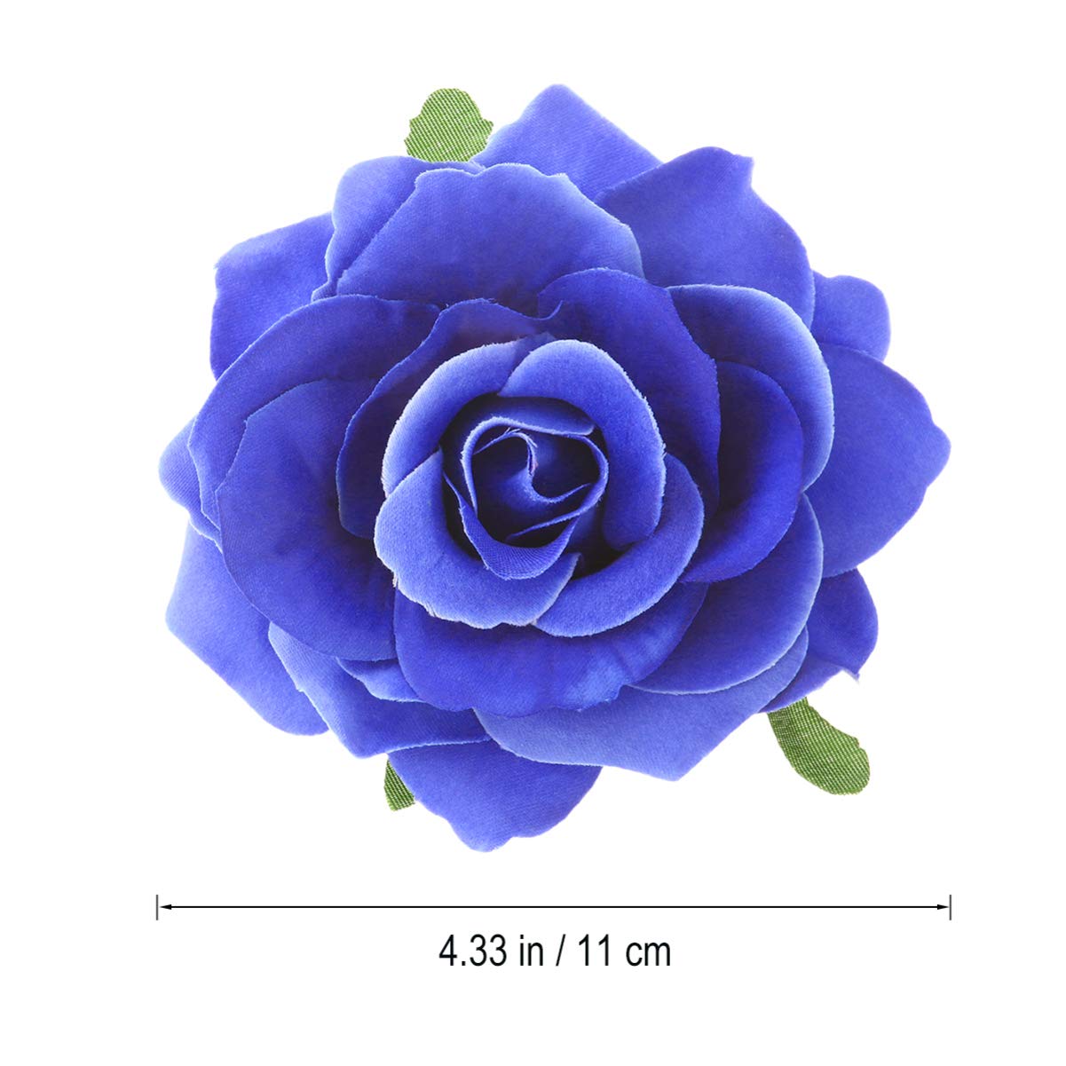 Uonlytech 2-in-1 Rose Flower Hair Clip & Brooch - Large Artificial Fabric Rose Hair Accessories for Women, Girls, Bridal Party - Perfect for Weddings, Prom, Parties & Special Occasions (Sky Blue)