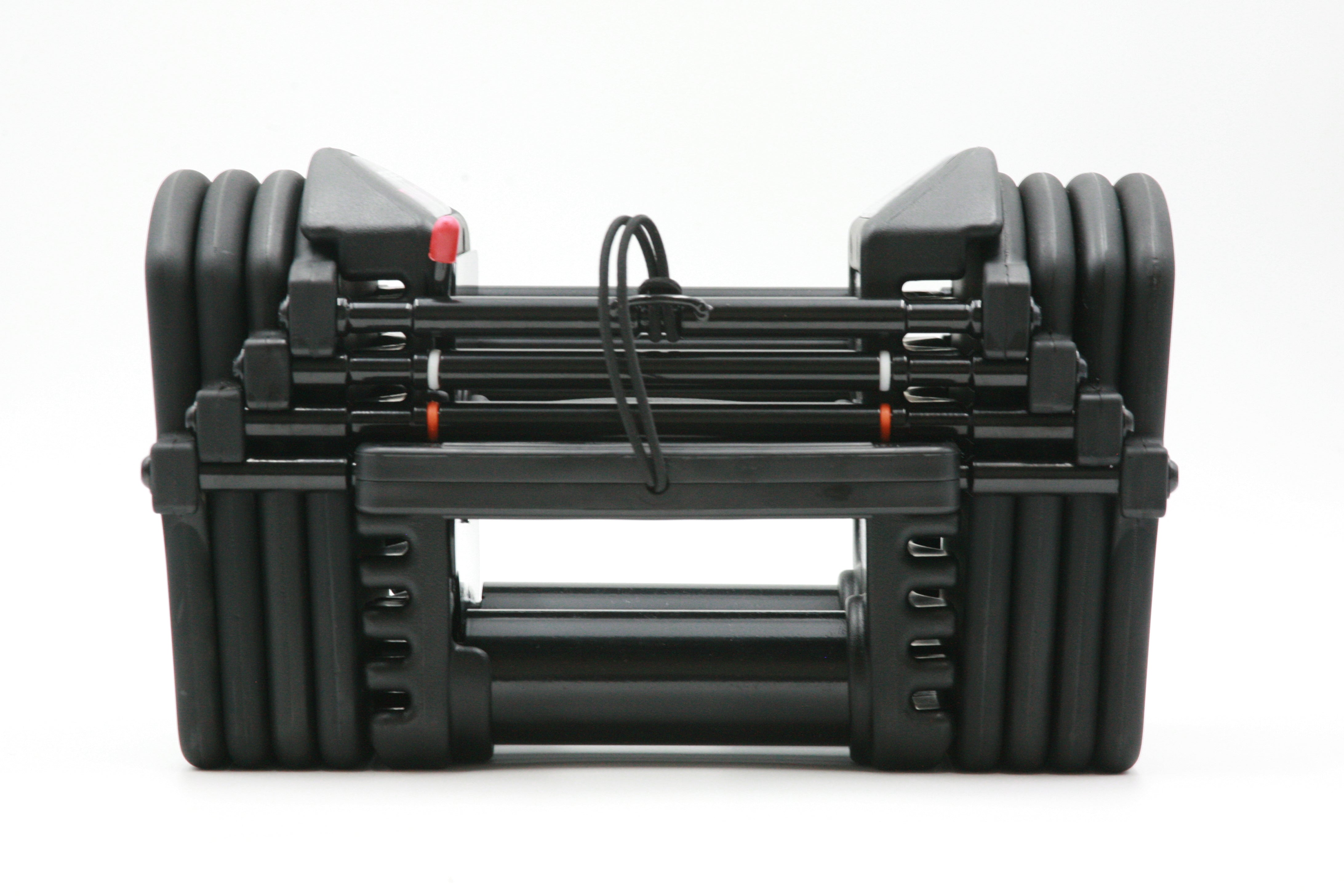 PowerBlocks 5-50 lbs. Adjustable Dumbbells (Stage 1) - Home Gym Strength Training Equipment for Weight Lifting & Fitness Workouts