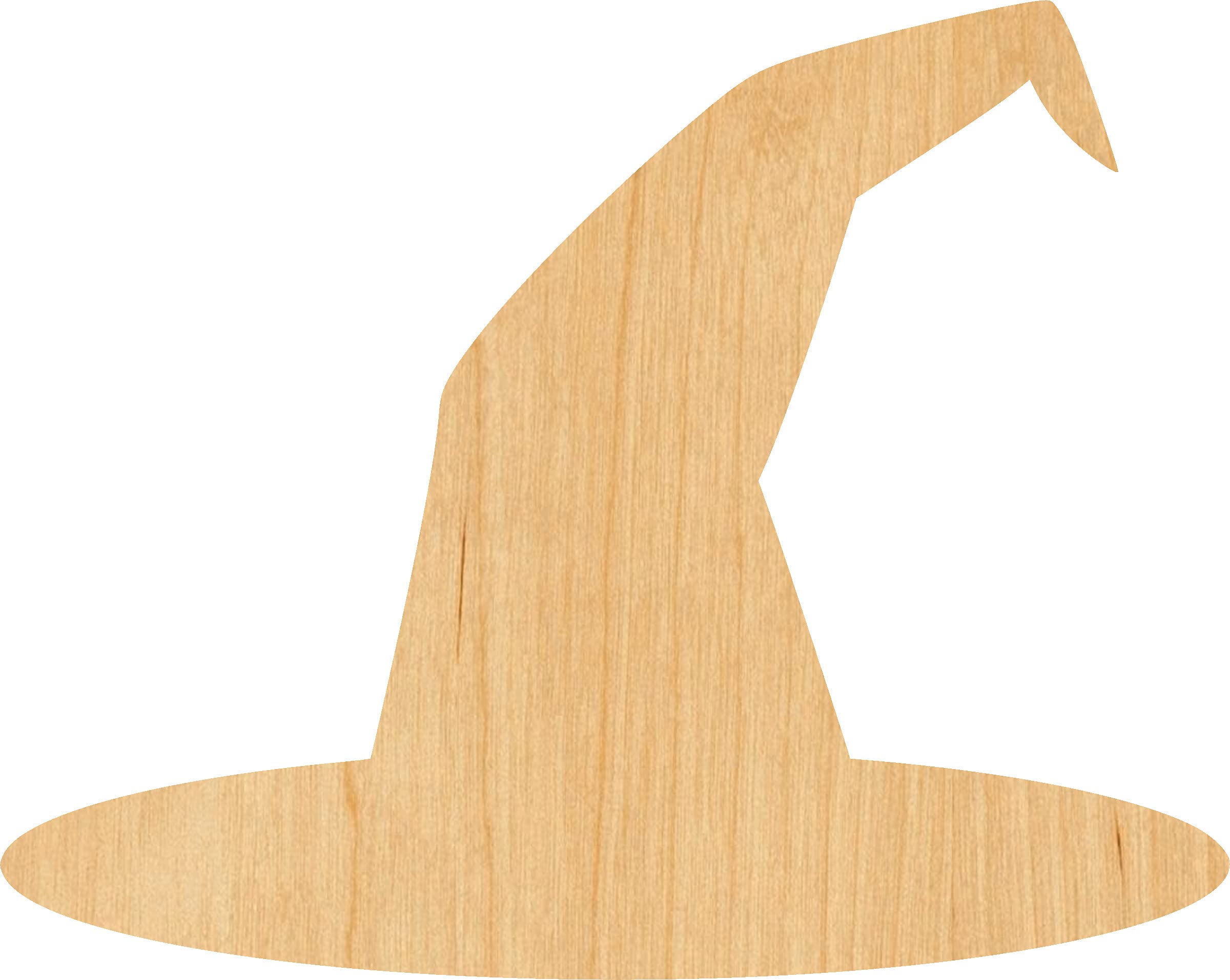 Laser Cut Wooden Witches Hat - 2 Inch Halloween Craft Supply for DIY Decorations, Party Favors, and Seasonal Home Decor