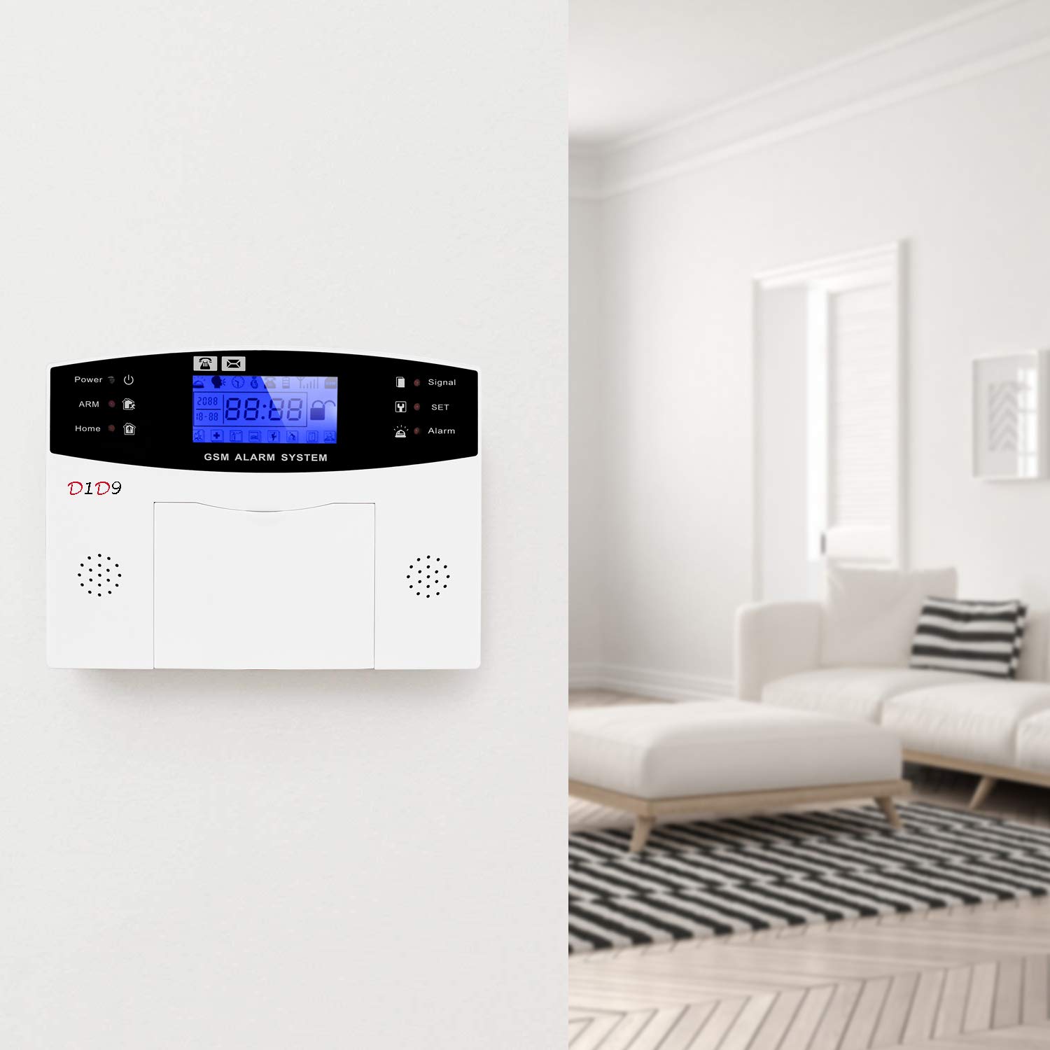 Wireless DIY GSM Burglar Alarm System for Home Security - Protect Your House from Intruders & Theft | Ideal for Apartments, Offices & Vacation Homes