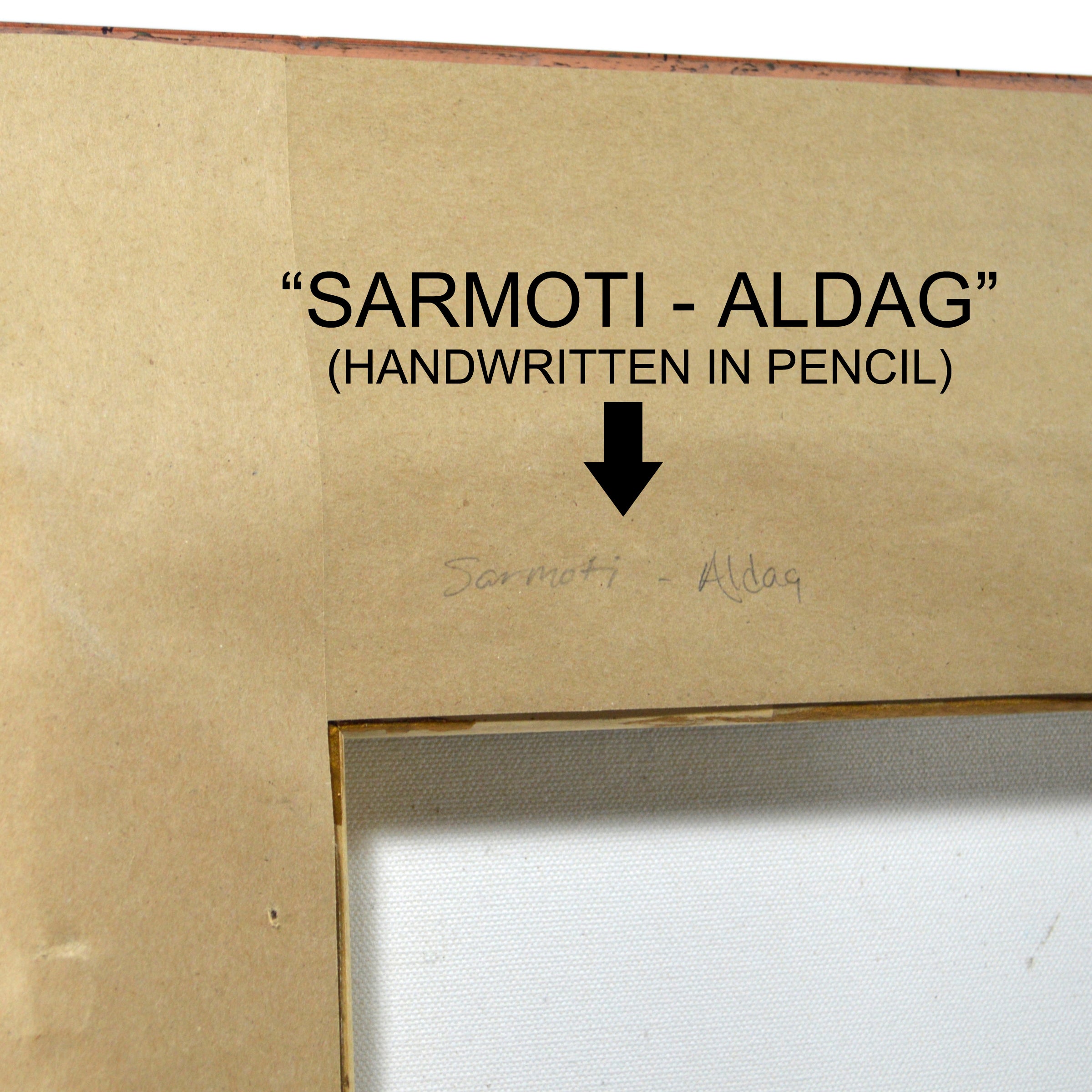 Original Juergen Aldag Mixed Media Painting - Sarmoti White Lion - Rare Artwork for Home & Office Decor