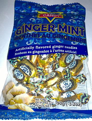 KC Candy Original Ginger Mint Candy - 3 Pack (3.2 oz Each) | Refreshing Natural Ginger Flavor | Perfect for Travel, Office Snacks & Digestive Aid