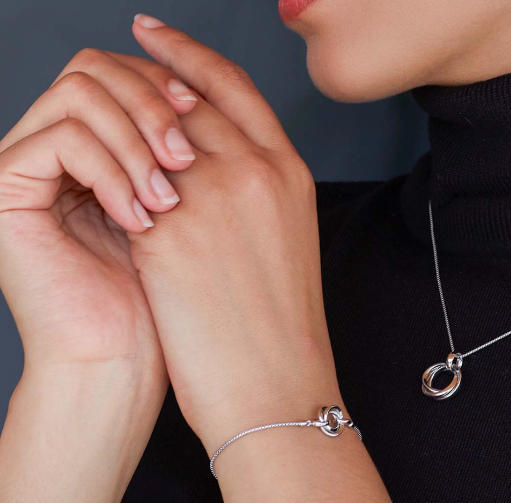 Elegant Silver Bevel Trilogy Bracelet for Women - Dainty Stackable Jewelry for Everyday Wear, Gift Giving & Special Occasions