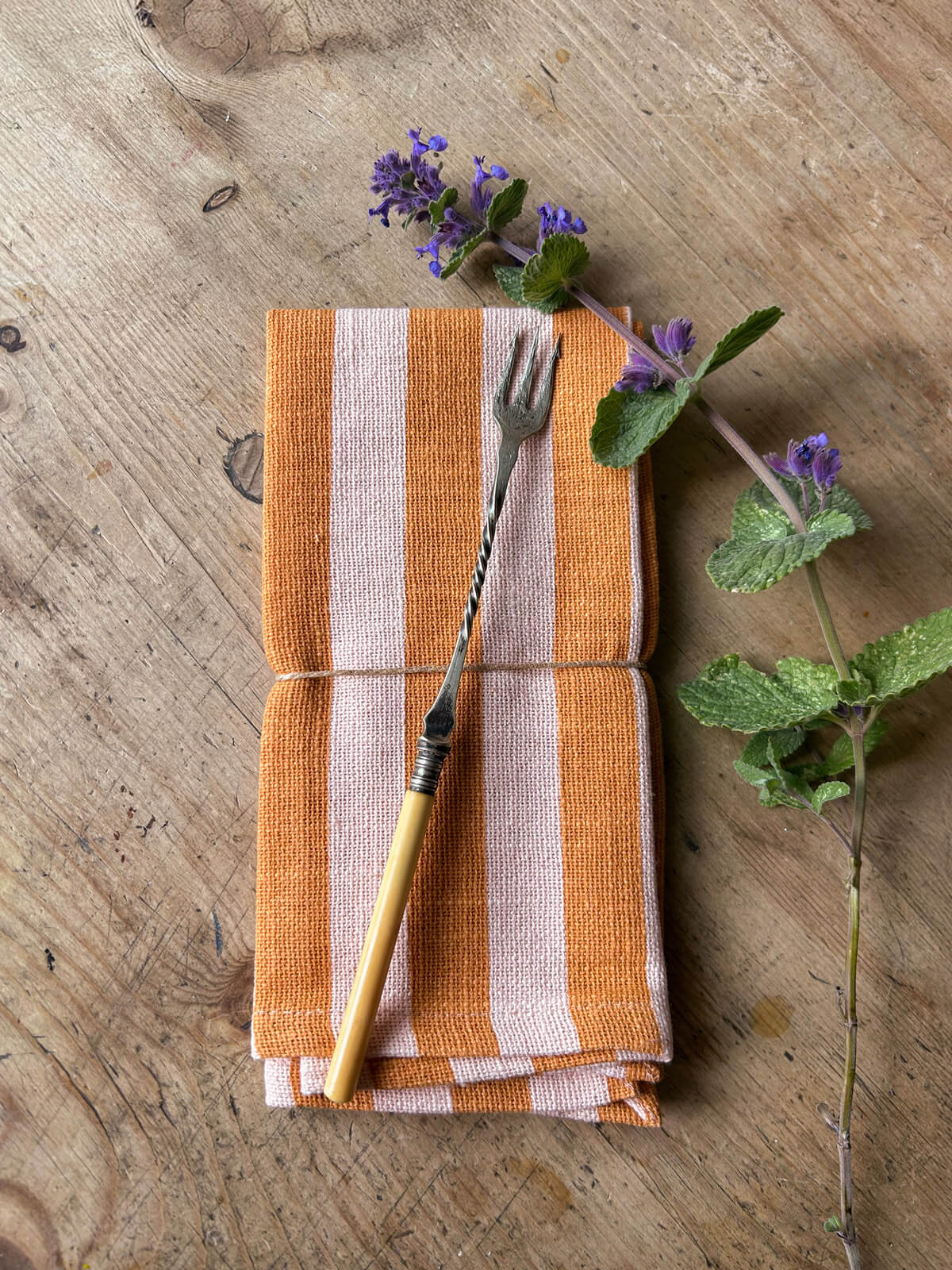 Jaipur Stripe Napkin - Pink City Inspired Cotton Table Napkins for Dining, Parties & Home Decor