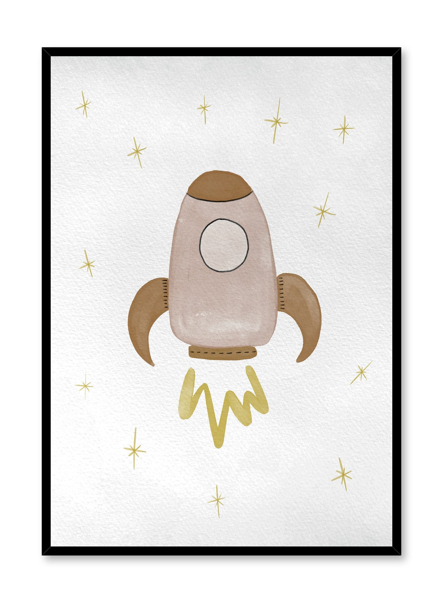 Rocket Poster - Space Themed Wall Art for Kids Room & Classroom Decor - Perfect for Bedroom, Office & Science Enthusiasts