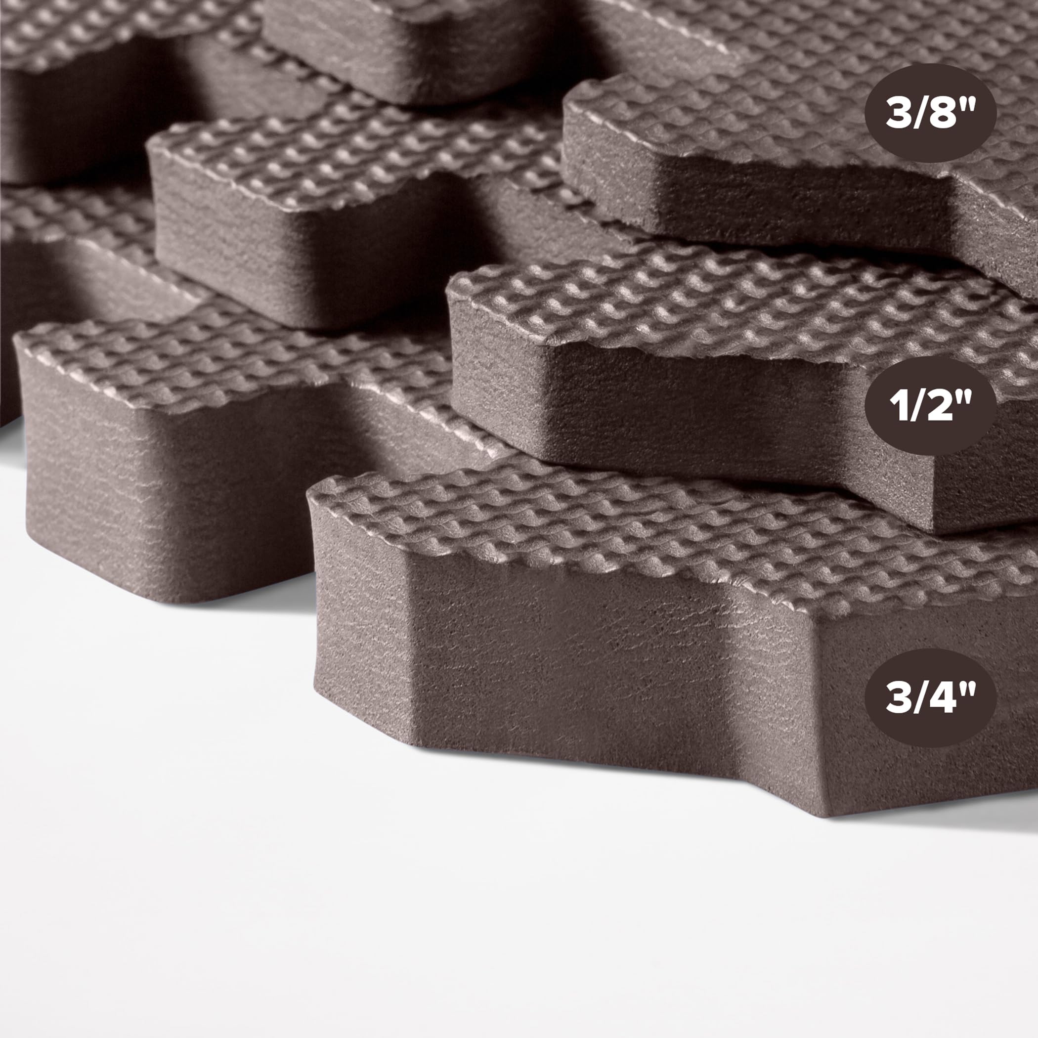 3/8 Inch Thick Multipurpose Exercise Floor Mat - Non-Slip Gym Mats for Home Workouts, Yoga & Fitness - Ideal for Home Gym, Garage Workouts & Kids Play Area