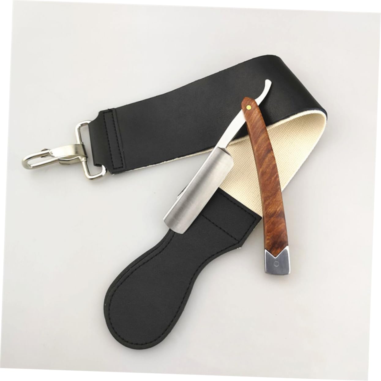 2-Pack Men's Straight Razor Shaving Kit - Professional Barber Razor for Smooth Shave & Precision Grooming - Perfect for Facial Hair, Beard Trimming & Head Shaving at Home or Salon