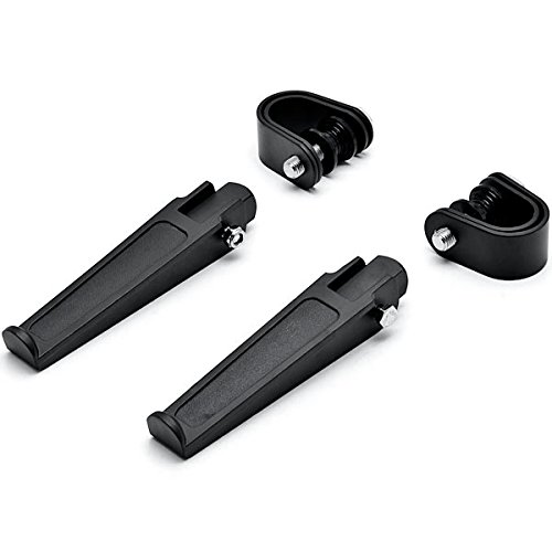 Krator Black Anti-Vibrate Foot Pegs for Honda CBR1000RR - Off-Road & Street Riding