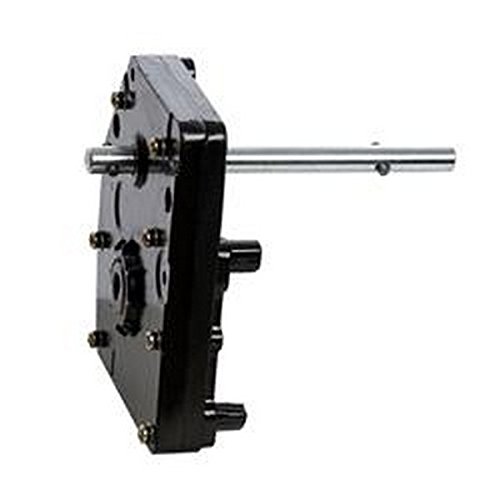 Black RV Trailer Landing Gear with Venture Gear Box - Heavy Duty Stabilizer for Camper, Travel Trailer, and 5th Wheel Support - Perfect for Parking, Leveling, and Outdoor Camping Setup