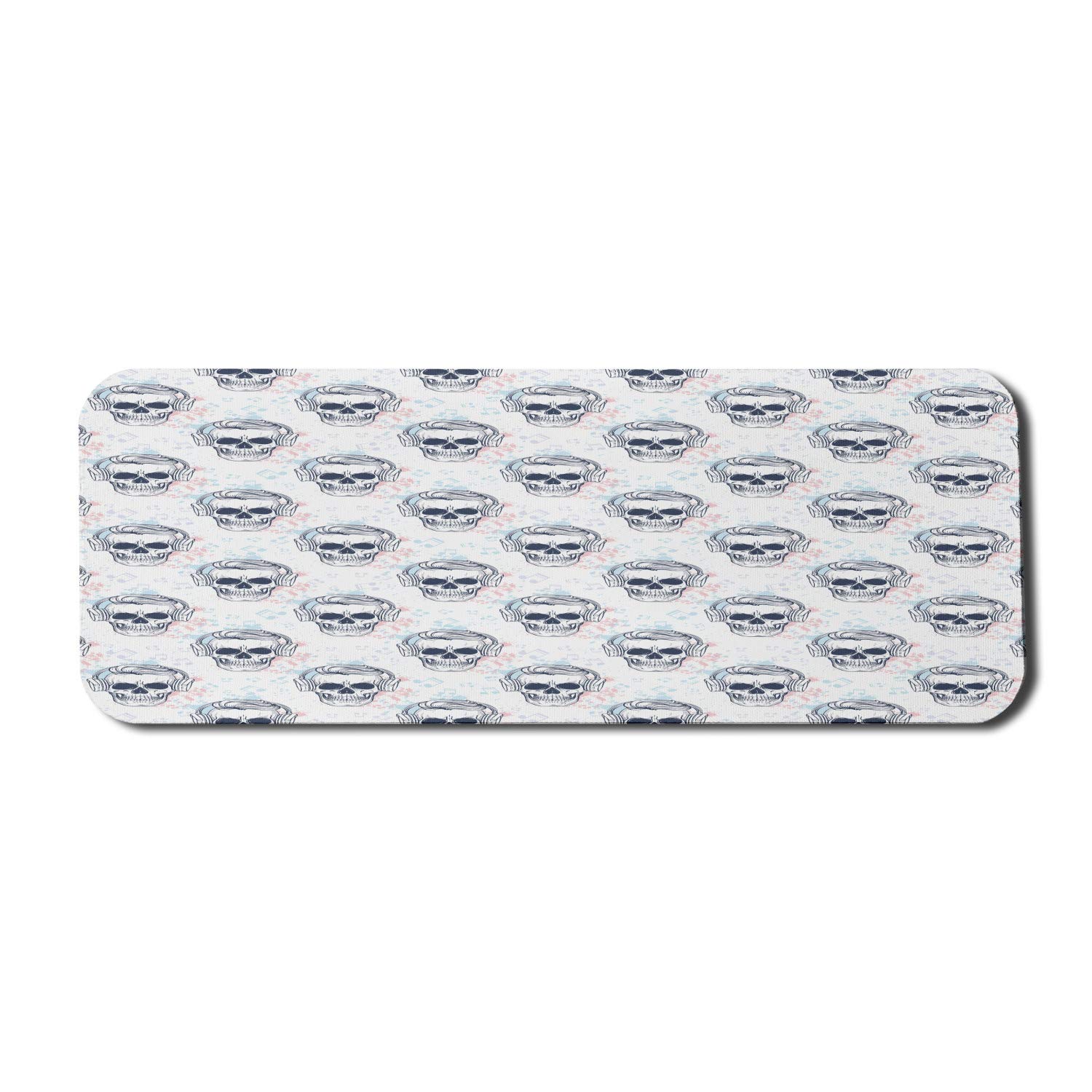 Ambesonne Non-Slip Gaming Mouse Pad with Skull & Headphones Design - 31
