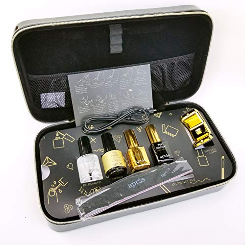 Apres Gel X Nail Extension Kit with Tip Box - Sculpted Round Medium | Professional DIY Nail Art Set for Beginners | Home Salon & Party Manicure Supplies