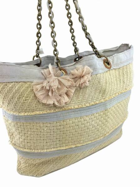 Lanvin Woven Jute Large Beach Tote Bag for Women | Stylish Summer Beach Bag with Spacious Design | Perfect for Beach Vacations, Poolside Lounging & Shopping