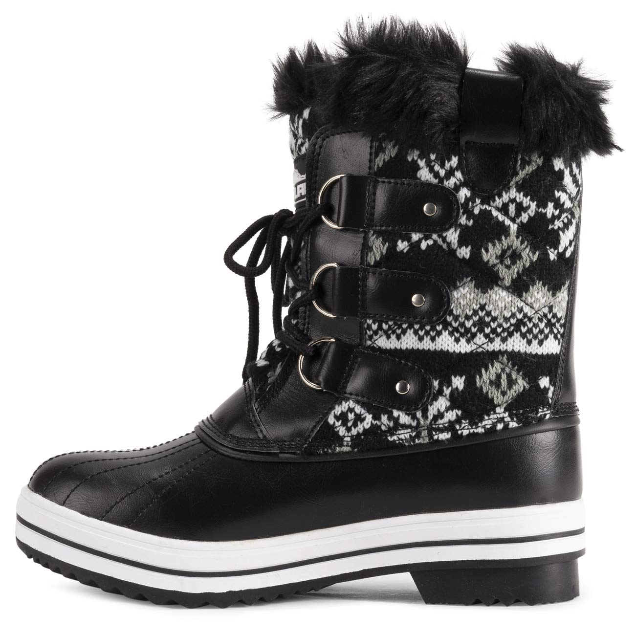 Polar Products Women's Quilted Snow Boots - Waterproof Winter Boots for Snow & Rain - Warm & Comfortable for Outdoor Activities, Hiking & Cold Weather