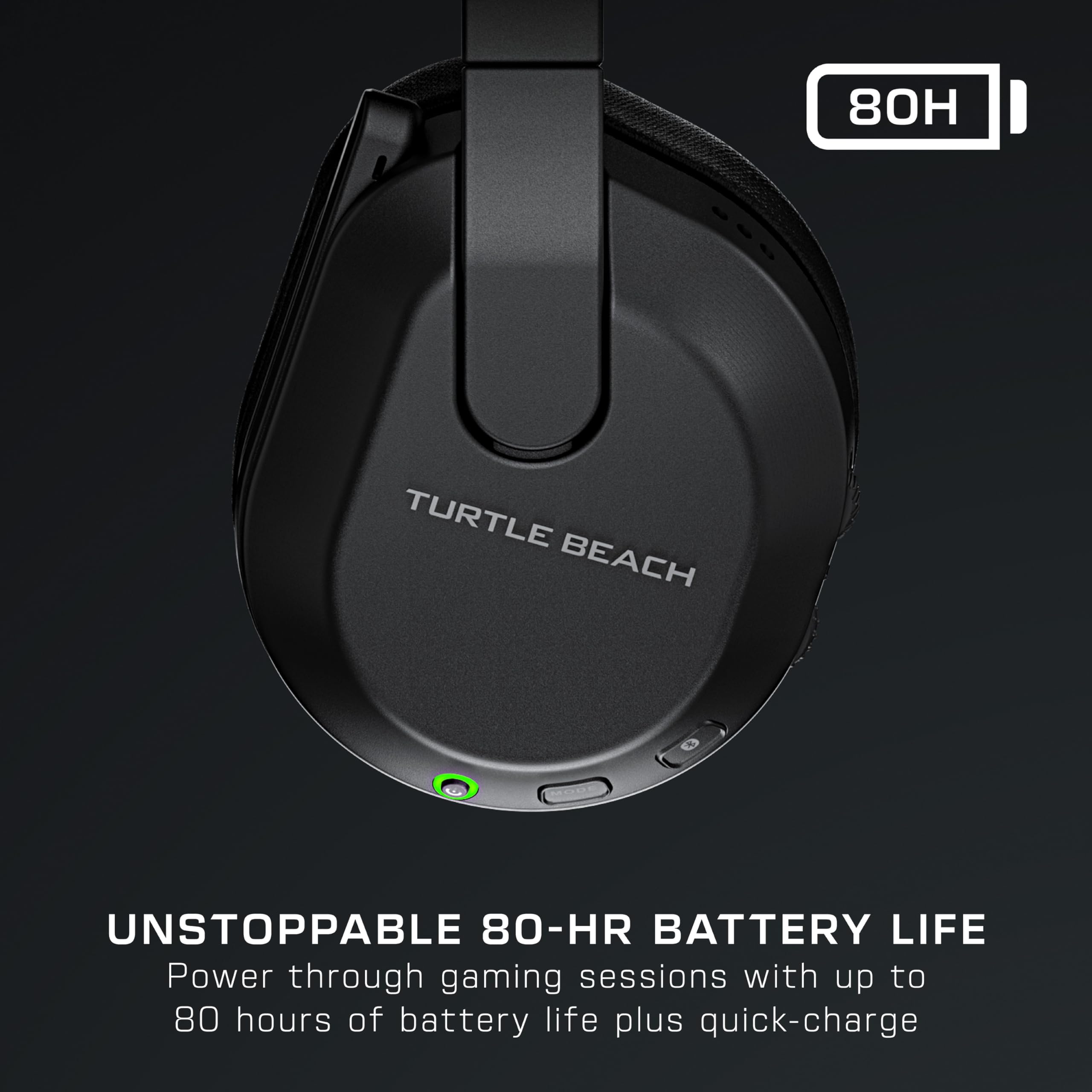 Turtle Beach Stealth 600 Wireless Gaming Headset for PS5, PS4, PC & Mobile – Bluetooth 5.0, 80-Hour Battery, Noise-Cancelling Mic, 50mm Speakers – Black – Perfect for Gaming, Streaming & Remote Work