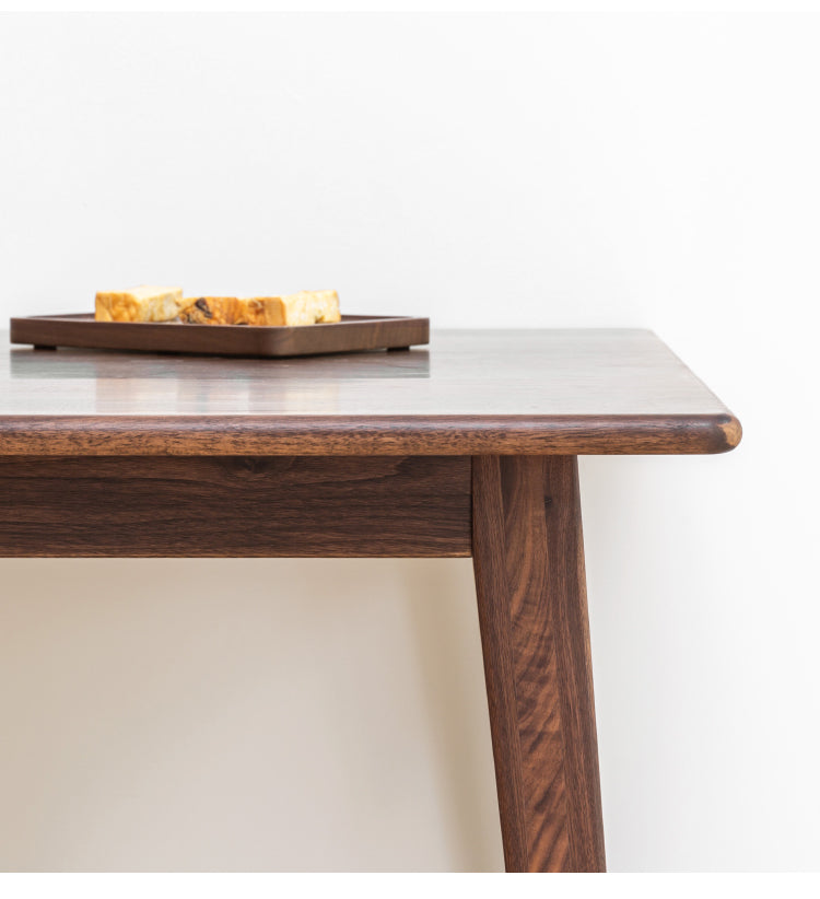 Premium Black Walnut Solid Wood Dining Table - Handcrafted Rustic Farmhouse Style - Perfect for Family Gatherings & Dinner Parties