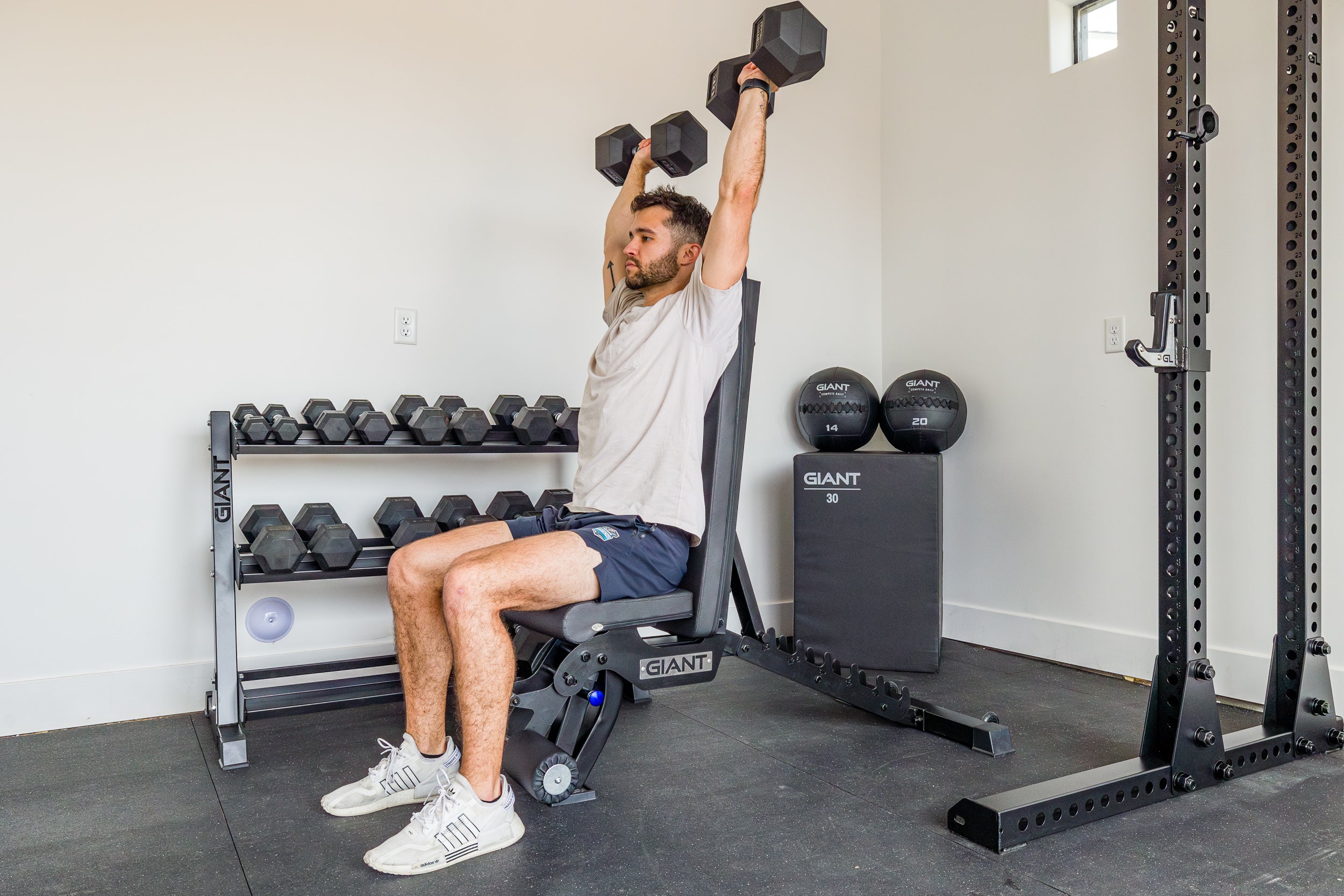 Premium GIANT Rubber Hex Dumbbell Set - Ergonomic Non-Slip Grip for Home Gym, Strength Training & CrossFit Workouts