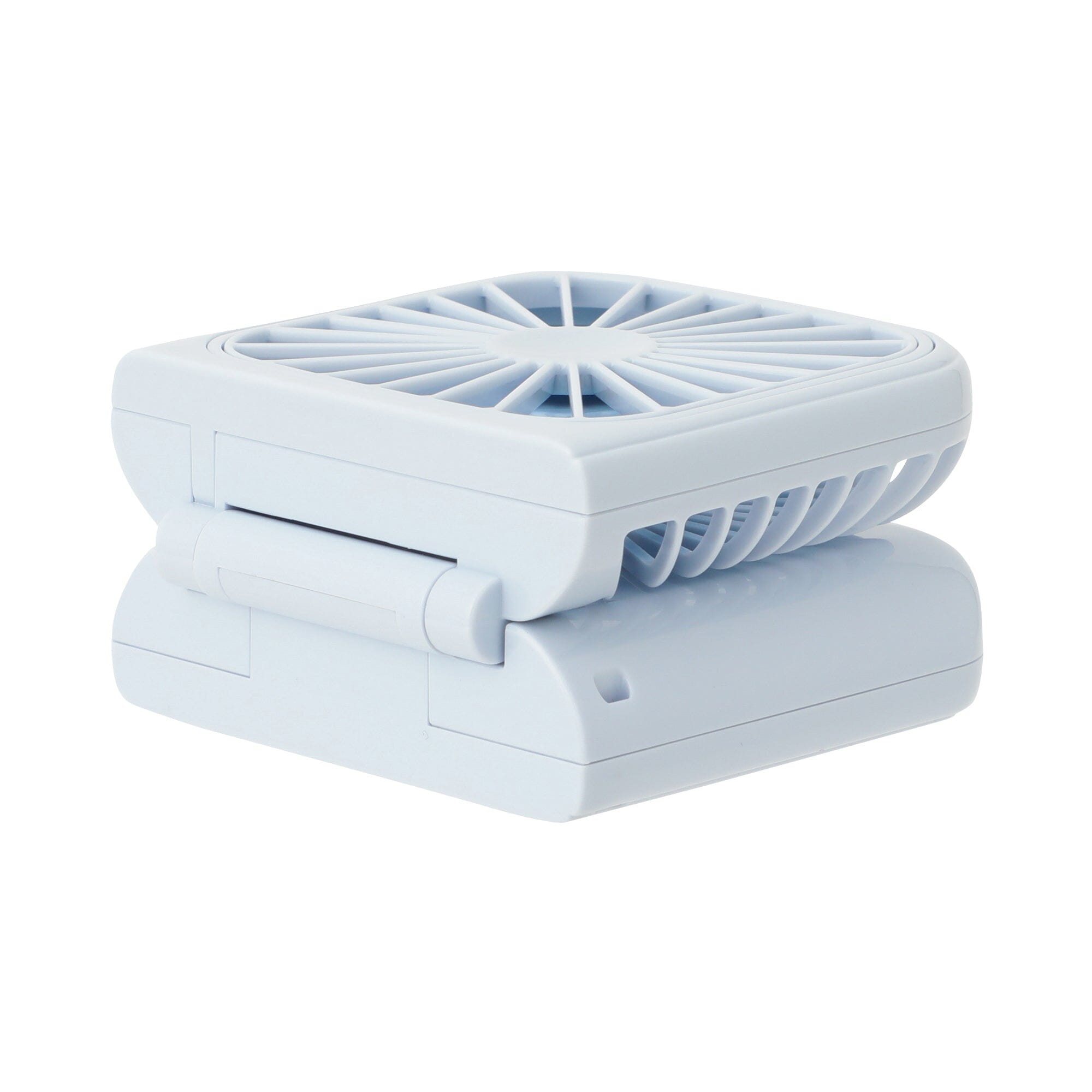 FRAIS Smart Handy Fan - Portable USB Rechargeable Mini Fan with LED Light, Pop Light Blue - Perfect for Office, Travel, and Outdoor Activities
