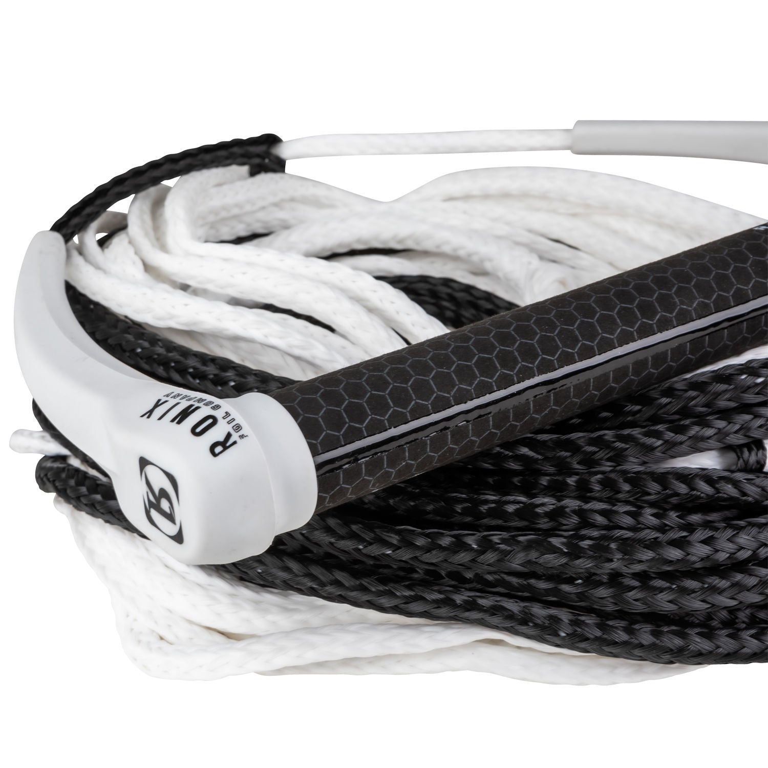 Ronix 727 Foil Combo 13 Wakeboard with 72.5' 8-Section Rope & Hide Grip - White/Black - Perfect for Wakeboarding & Water Sports Enthusiasts