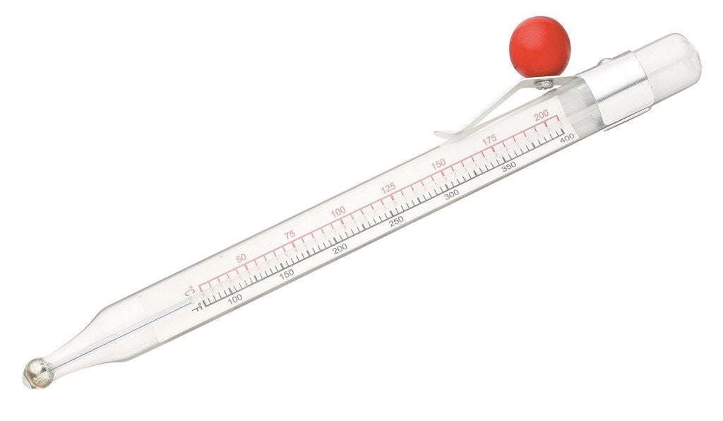 Avanti Tempwiz Glass Candy & Deep Fry Thermometer - Accurate Cooking Thermometer for Candy Making, Frying, Baking & More