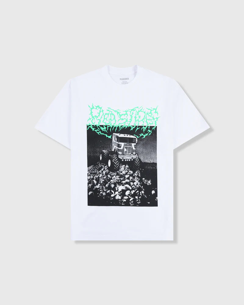 PLEASURES Off Road Graphic T-Shirt for Men - Trendy Streetwear Tee for Casual Outfits & Outdoor Adventures