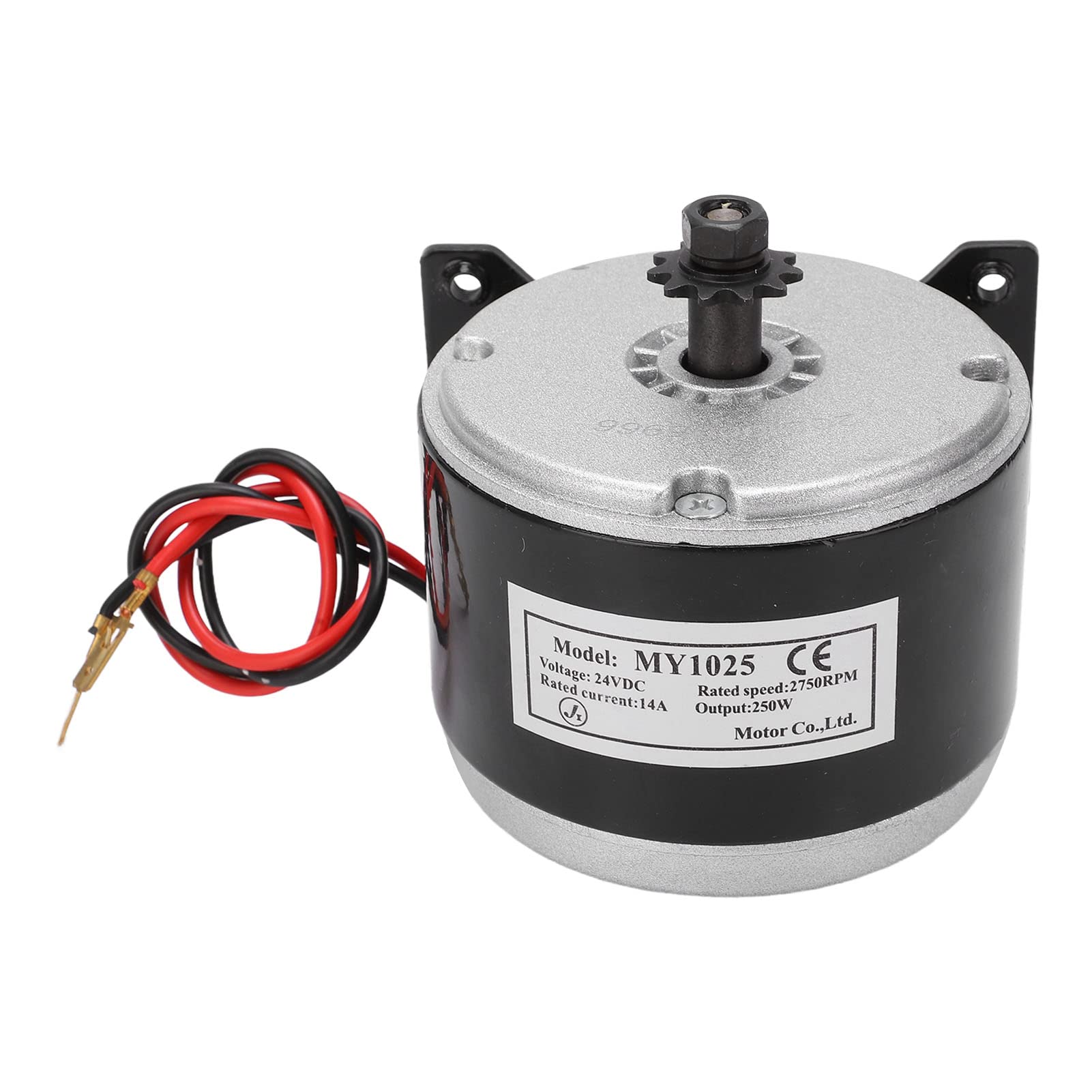 VGEBY 24V 250W Brushed Electric Motor MY1025 - High Speed 2750RPM Motor for Electric Scooters, Bikes & DIY Projects - Perfect for E-Scooter Upgrades, Mobility Vehicles & Power Tools
