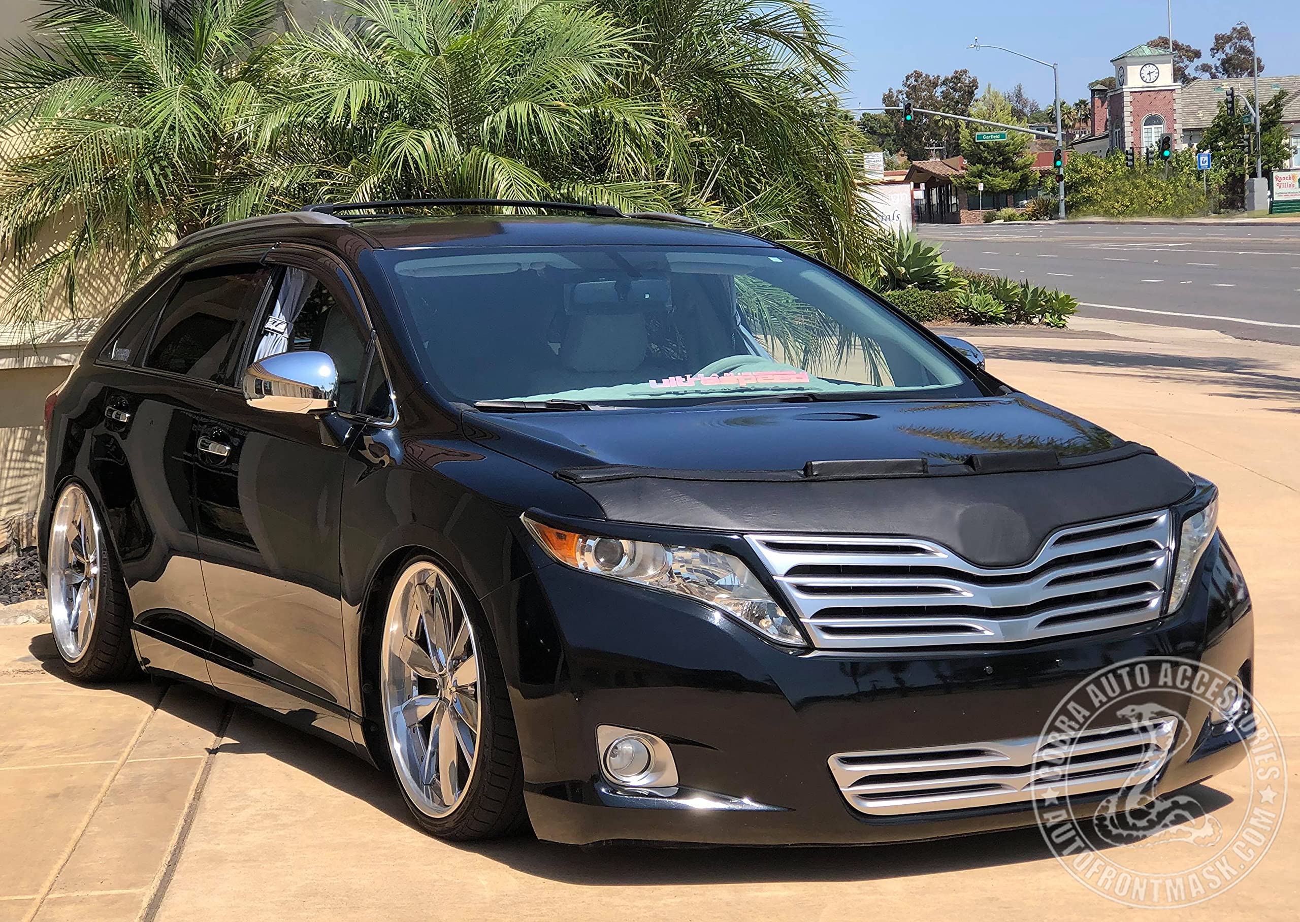 Premium Car Hood Bra Cover for Toyota Venza 2009-2015 - Durable Bonnet Mask Protector Against Road Debris & Scratches - Perfect for Highway Driving & Car Shows