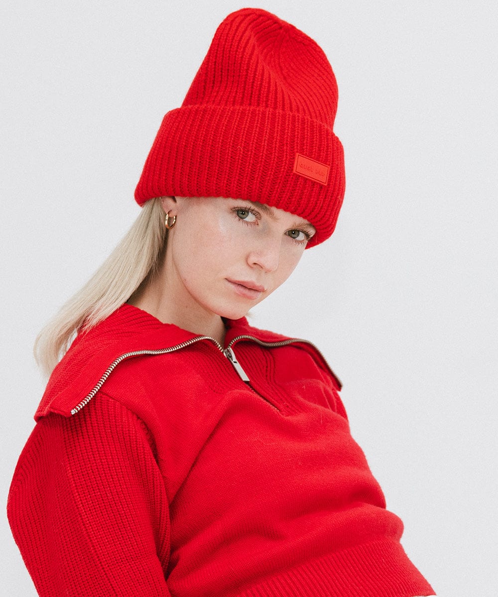 Gigi Merino Wool Beanie Hat for Women - Soft & Warm Winter Knit Cap - Perfect for Skiing, Hiking & Outdoor Activities