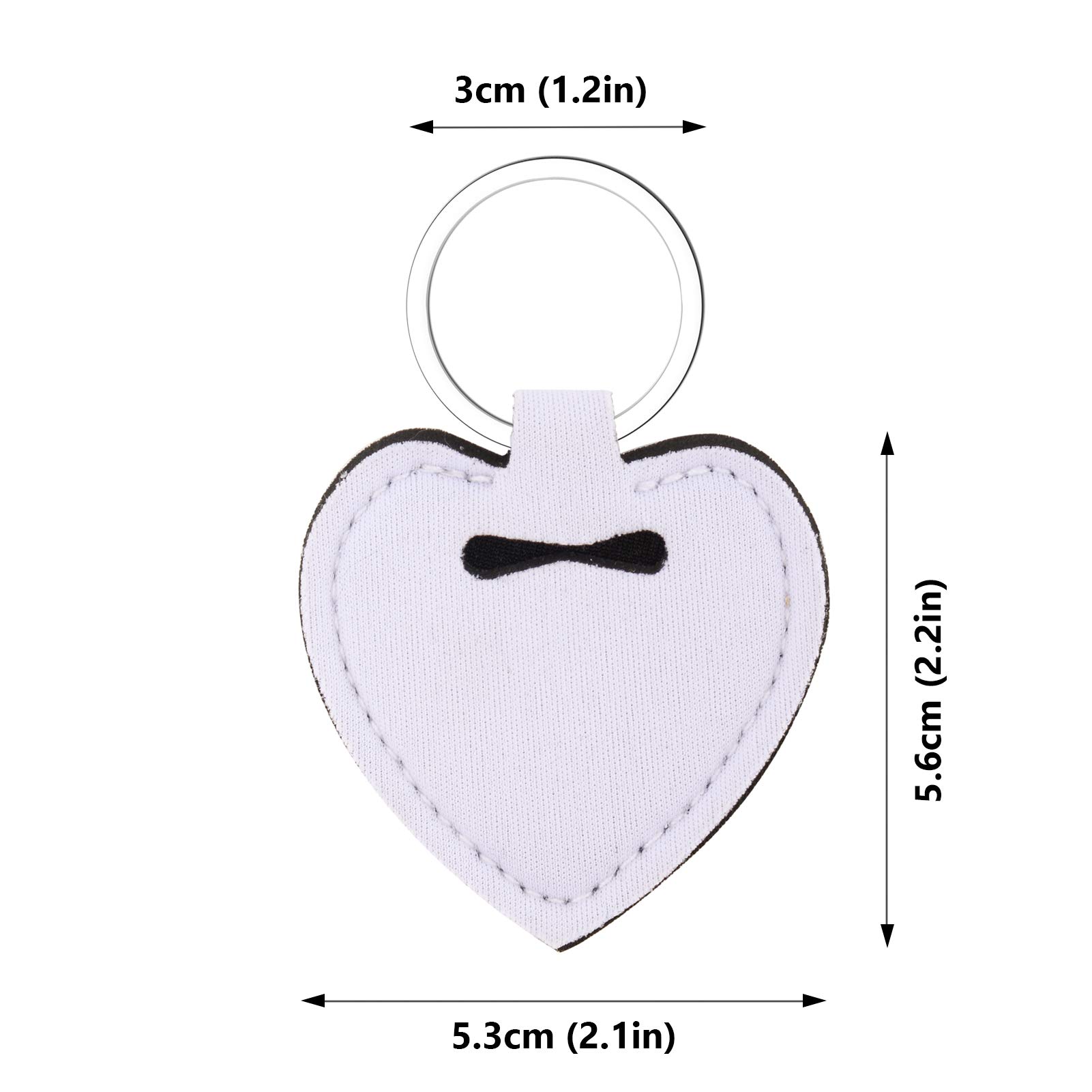 Valyria Sublimation Blanks Chapstick Holder Keychains - 10 Pack Lipstick Holder Keychains for Women & Girls - Perfect for Gifts, Promotions & Everyday Use