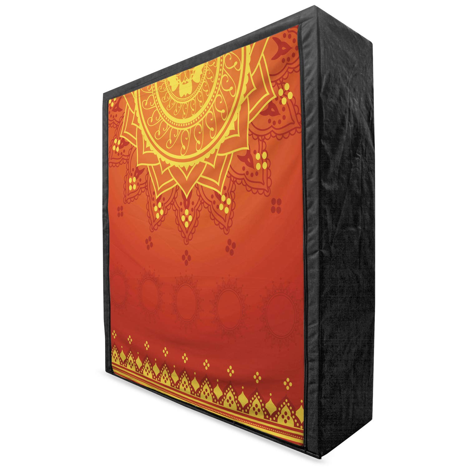 Ambesonne Lotus Portable Fabric Wardrobe with Moroccan Boho Design - 59