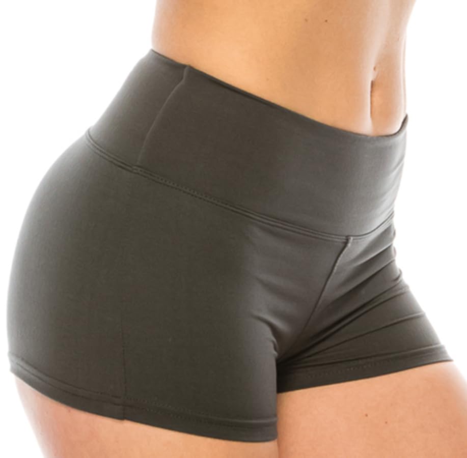 LA12ST Women's Workout Shorts - Buttery Soft High Waist Yoga Shorts for Running, Dance, Volleyball & Gym - Breathable Stretch Athletic Shorts for Women - Perfect for Yoga, Pilates, HIIT & Lounge Wear