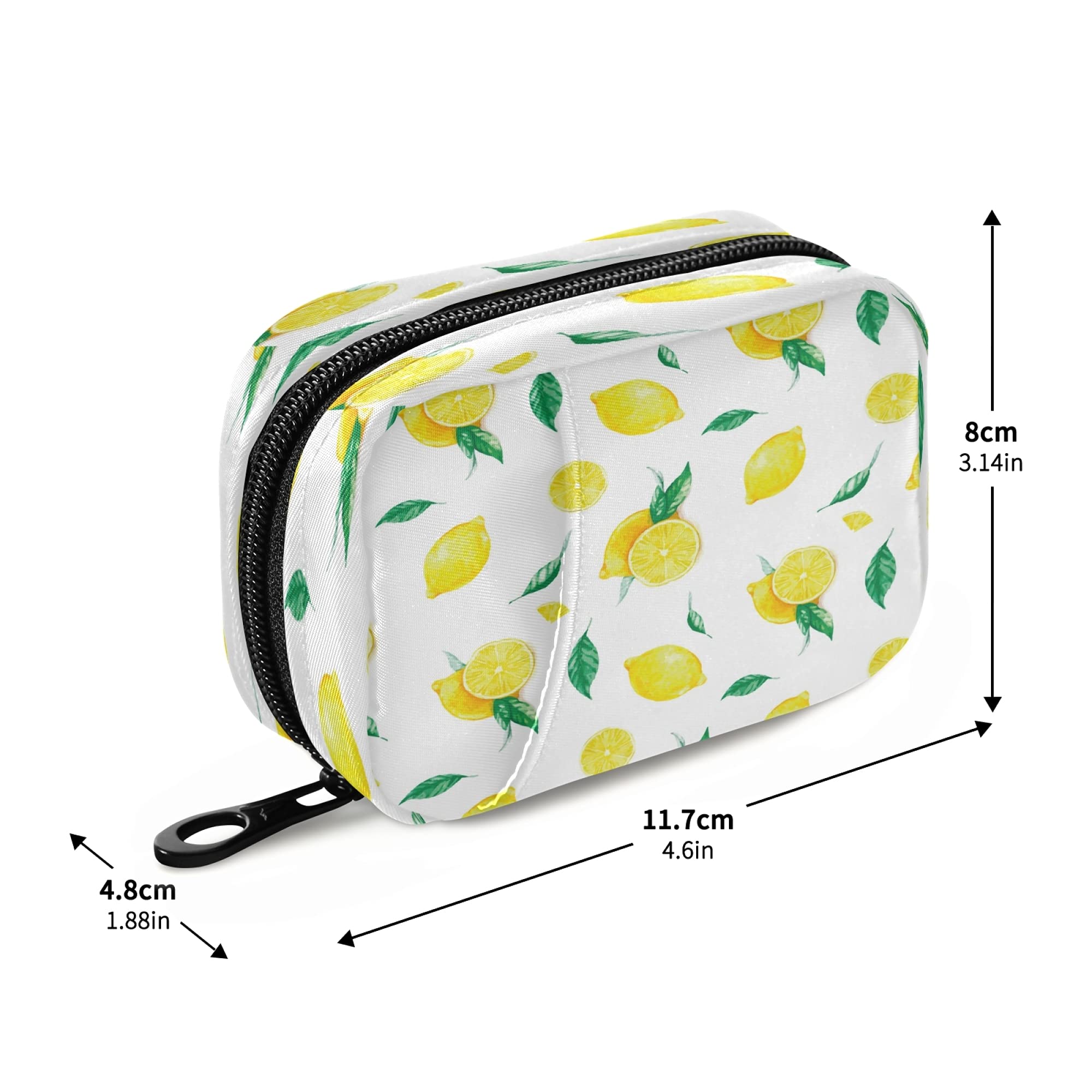 Yellow Lime Tree Vitamin Pill Organizer - 7-Day Medicine Container Case & Supplement Holder for Daily Use | Perfect for Travel, Work, and Home Organization