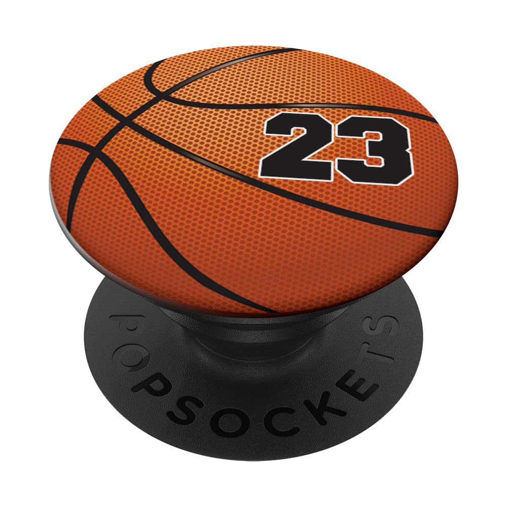 No.23 Basketball Jersey Fan Gift - Swappable PopGrip for Phones & Tablets - Perfect for Games & Fan Events