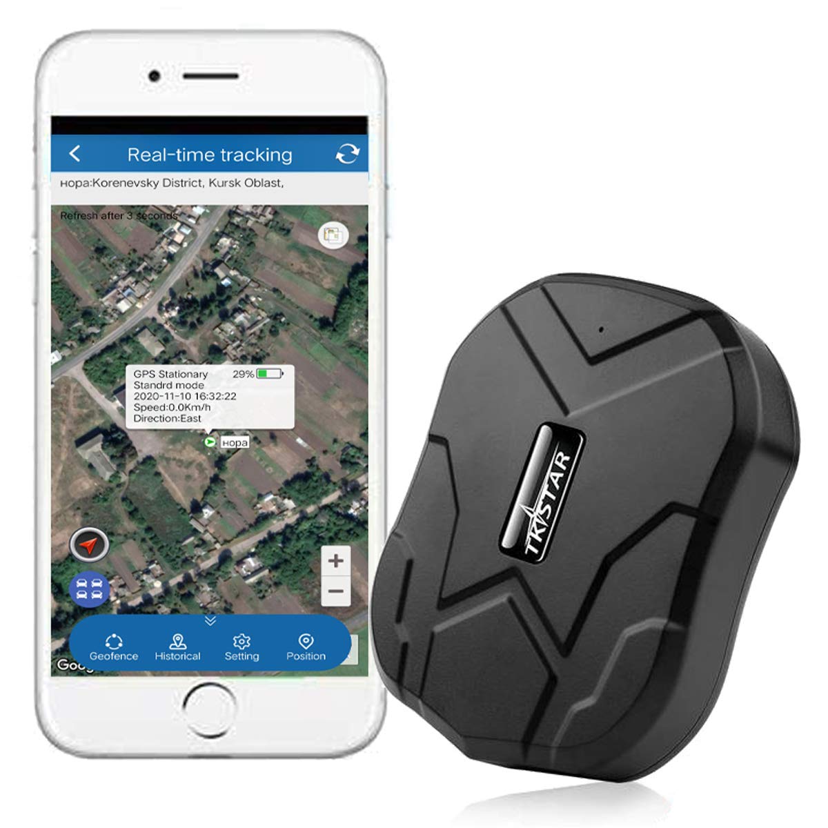 USA GPS Tracker with Strong Magnet - 90 Days Long Standby, Real-Time Vehicle Tracking & Remote Monitoring System | Perfect for Fleet Management, Teen Driver Safety & Anti-Theft Protection