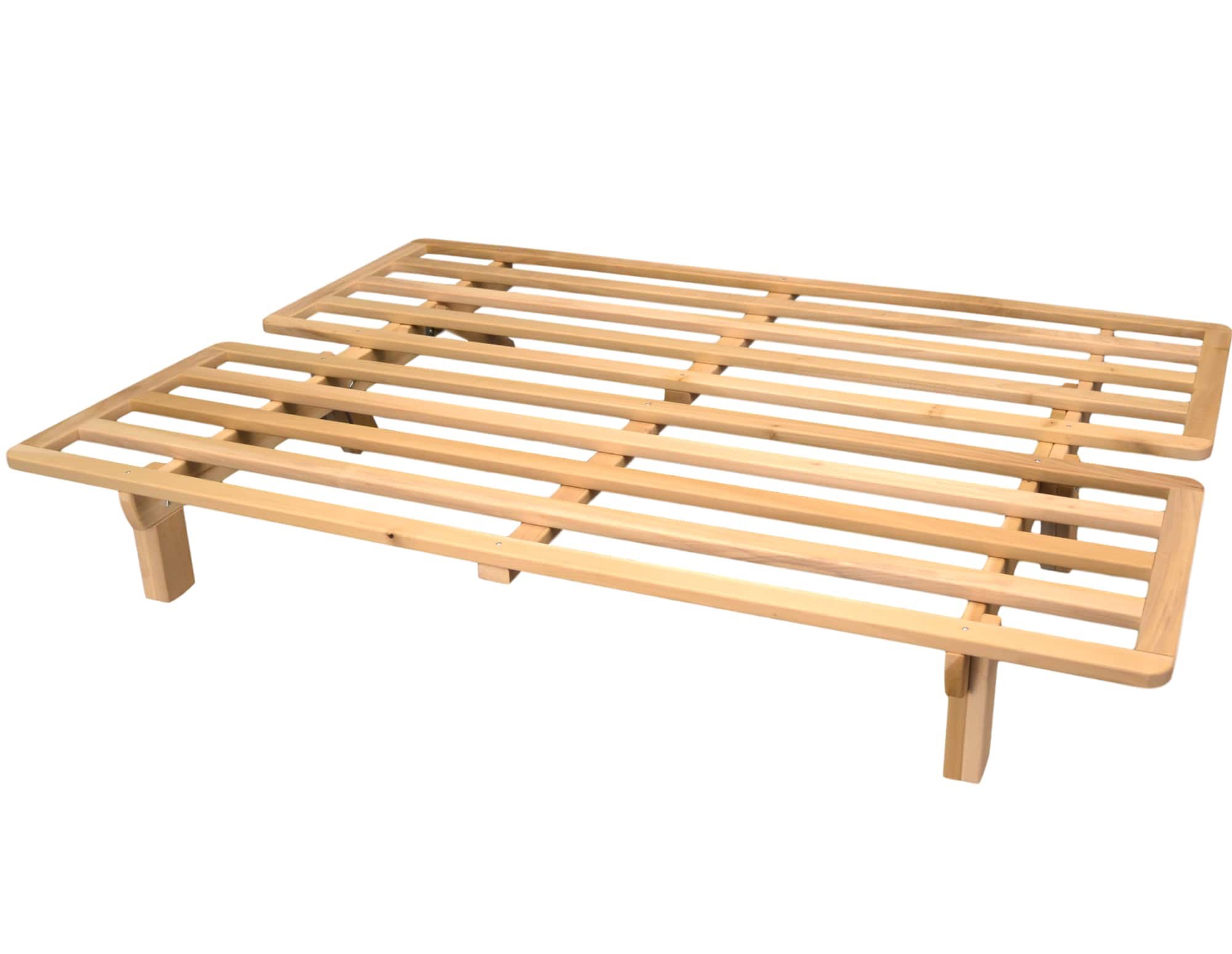 KD Frames Studio Bifold Futon - Full Size Convertible Sofa Bed for Small Spaces | Space-Saving Furniture for Apartments, Dorms & Guest Rooms