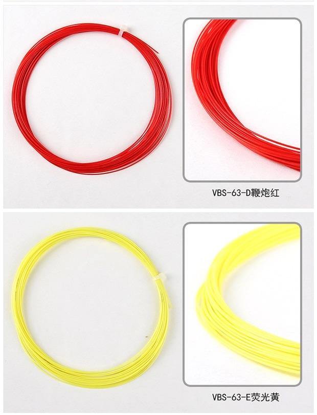 Victor VBS 63 Badminton String - High Performance Synthetic Gut for Power & Control | Perfect for Competitive Play & Training Sessions