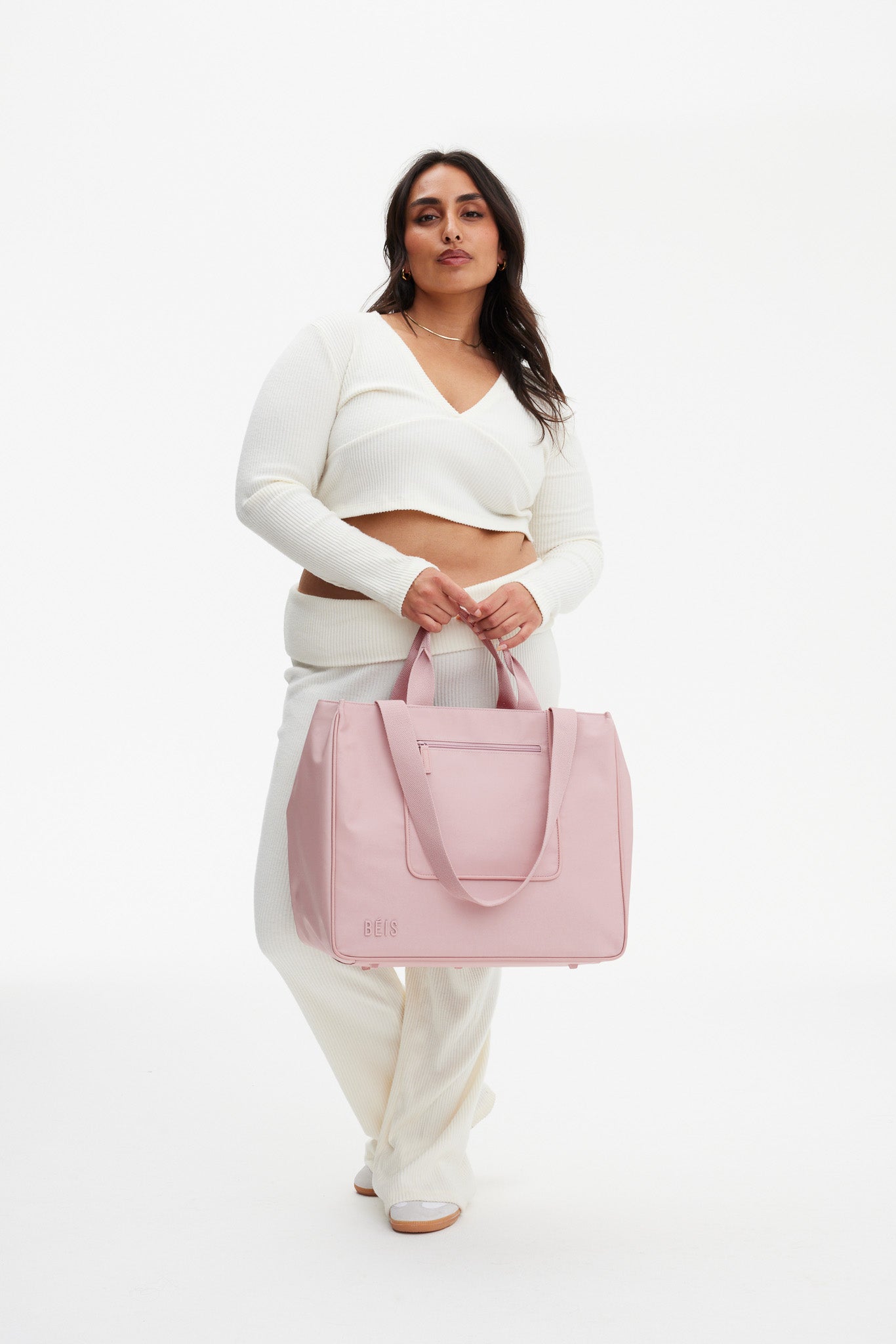 East to West Tote Bag in Atlas Pink - Stylish & Spacious Women's Shoulder Bag for Work, Travel & Everyday Use