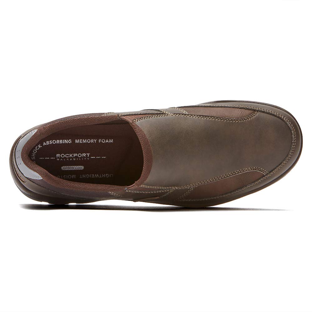 Rockport Men's Gyk Slip-On Loafers - Comfortable Casual Shoes for Walking, Work & Travel - Lightweight Breathable Slip-On Sneakers for Men