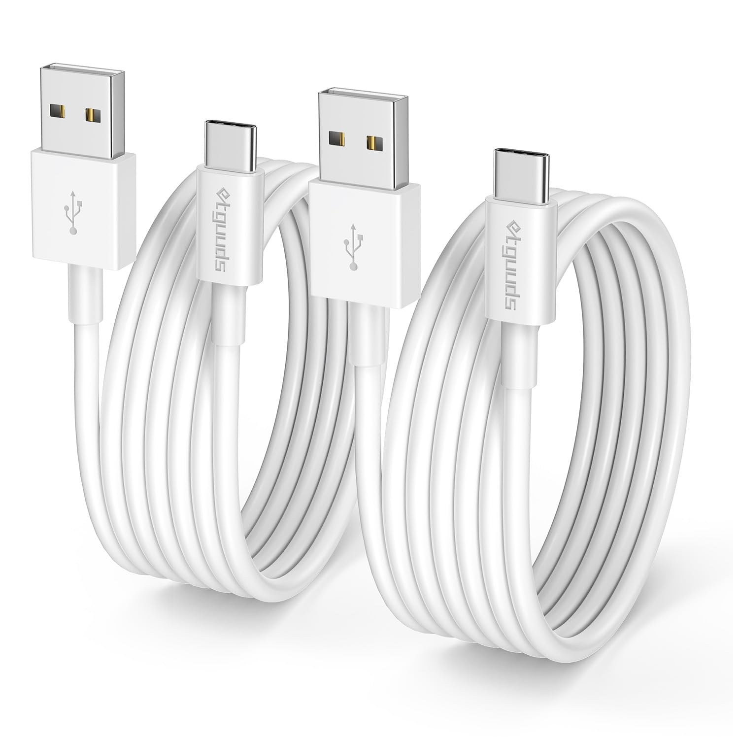 etguuds 4ft USB A to USB C CarPlay Cable for iPhone 16/16 Pro Max/16 Plus/15 Pro Max/15 Plus - Fast Charging & Data Sync - 2 Pack Car Charger Cable for Apple CarPlay, iPhone, iPad - Perfect for Road Trips & Daily Commutes