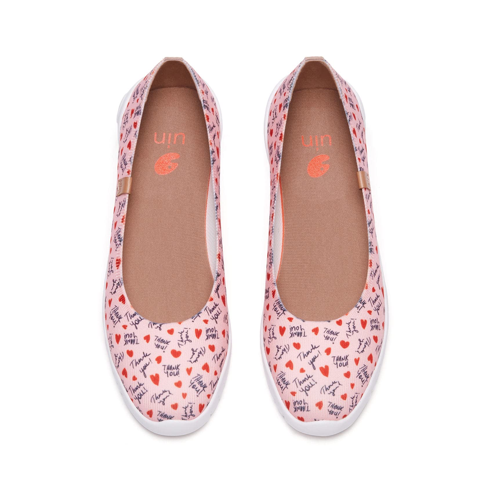 UIN Women's Art Painted Ballet Flats - Pointed Toe Slip On Loafers - Lightweight Comfortable Casual Shoes for Travel, Work & Everyday Wear