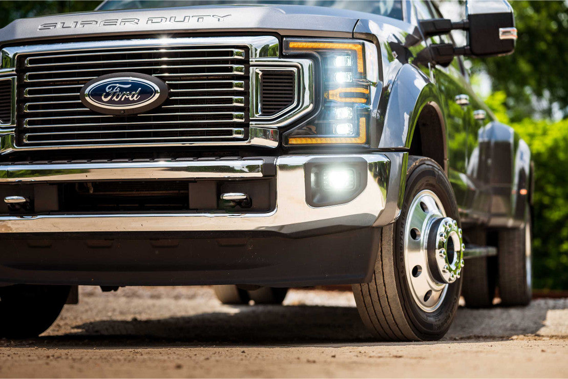 FORD SUPER DUTY (2020-2022) XB LED Headlights with Amber DRL - High Performance LED Headlight Conversion Kit for Off-Road & Night Driving