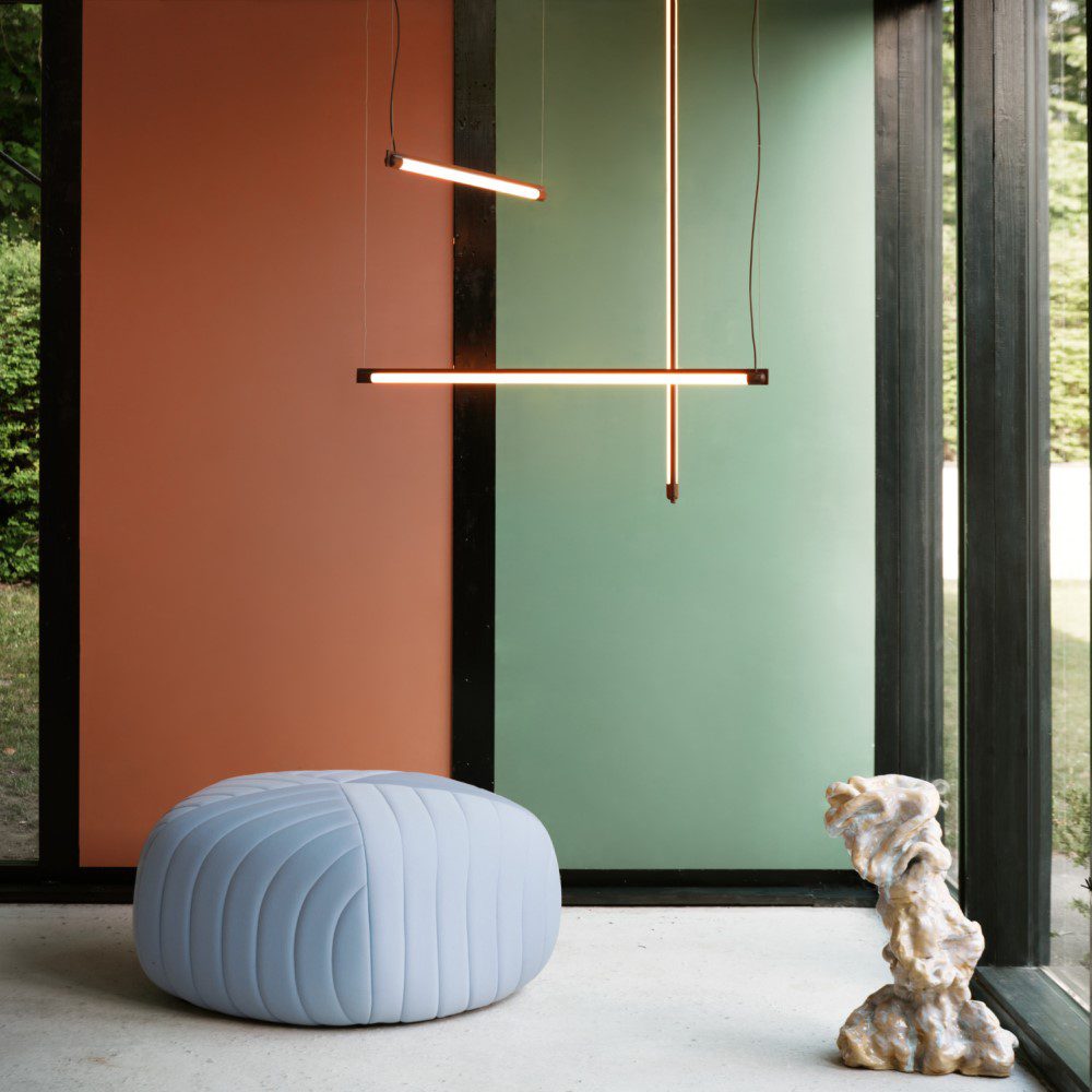 Muuto Fine Suspension Lamp - Modern Scandinavian Pendant Light in Deep Red | 3 Size Options (Small/Medium/Large) | Perfect for Dining Room, Kitchen Island or Bedroom Lighting
